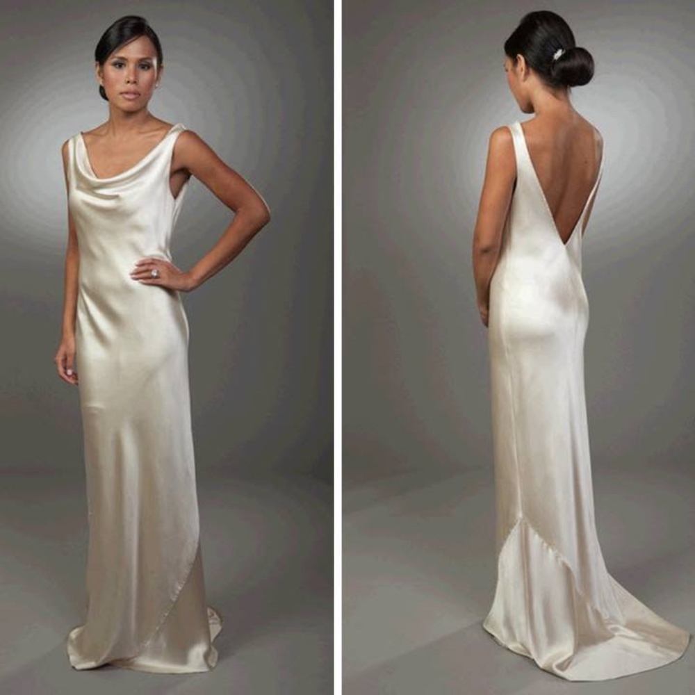 Satin Silk Lily Ruben Wedding Dress Evening Gown 2